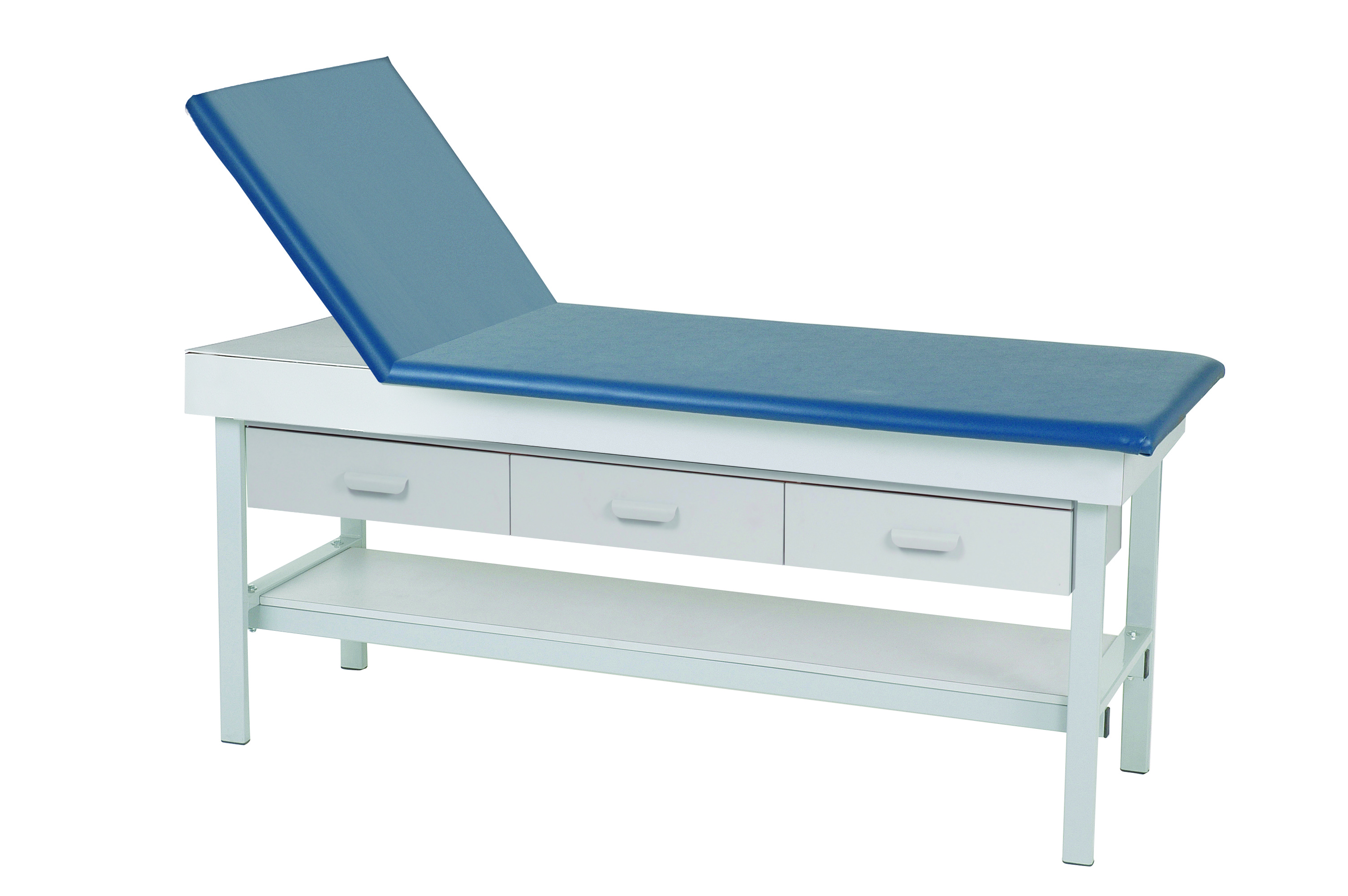 Adjustable Back Exam Treatment Table with 3 Drawers 
