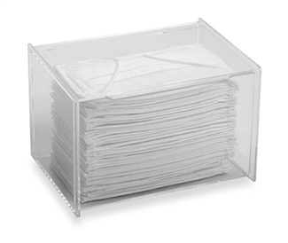 Clear Acrylic Flat Face Mask Holder 