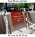 "Out of Service" Seat Back Wraps & Drapes - CCI600-SDB/W100