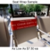 "Out of Service" Seat Back Wraps & Drapes - CCI600-SDB/W100