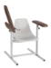 Narrow Standard Height Space Saving Blood Draw Chair with Contoured Seat - 1202-L/N