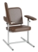 Fully Upholstered Narrow Standard Height Space Saving Blood Draw Chair - 1202-LU/N