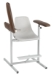 Contoured Seat Narrow Tall Height Space Saving Blood Draw Chair - 1202-LXT/N
